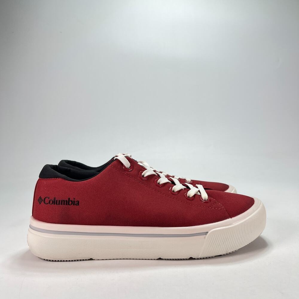 Columbia Hawthorne Rain Low Advance Red Canvas Sneakers Youth Size 6